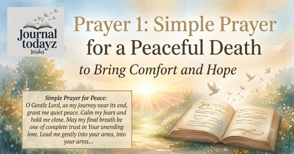 Prayer 1: Simple Prayer for a Peaceful Death