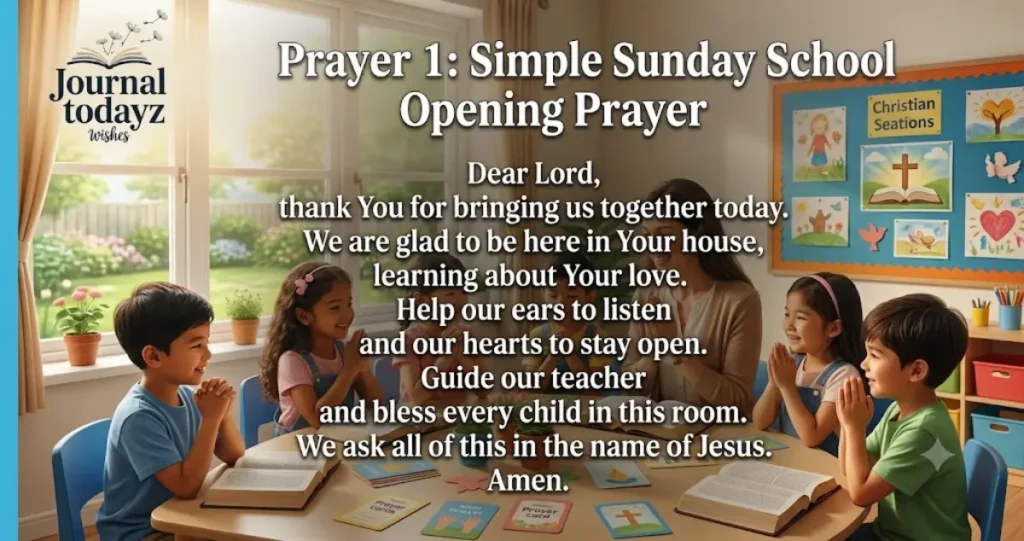 Opening Prayer for Sunday SchoolOpening Prayer for Sunday School
