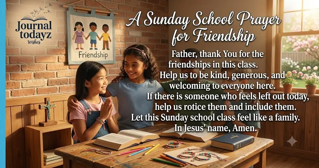 Opening Prayer for Sunday School