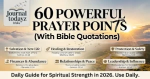 60 Short Prayer Points With Bible Quotations (Powerful)