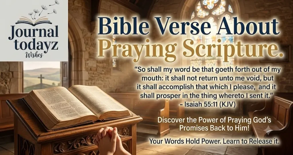 Bible Verse About Praying Scripture