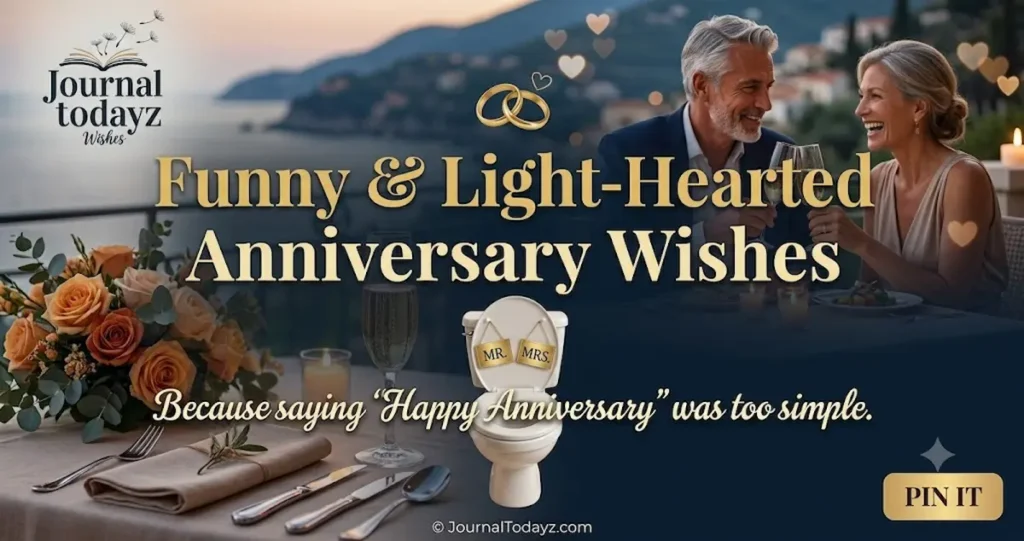 Funny & Light-Hearted Anniversary Wishes