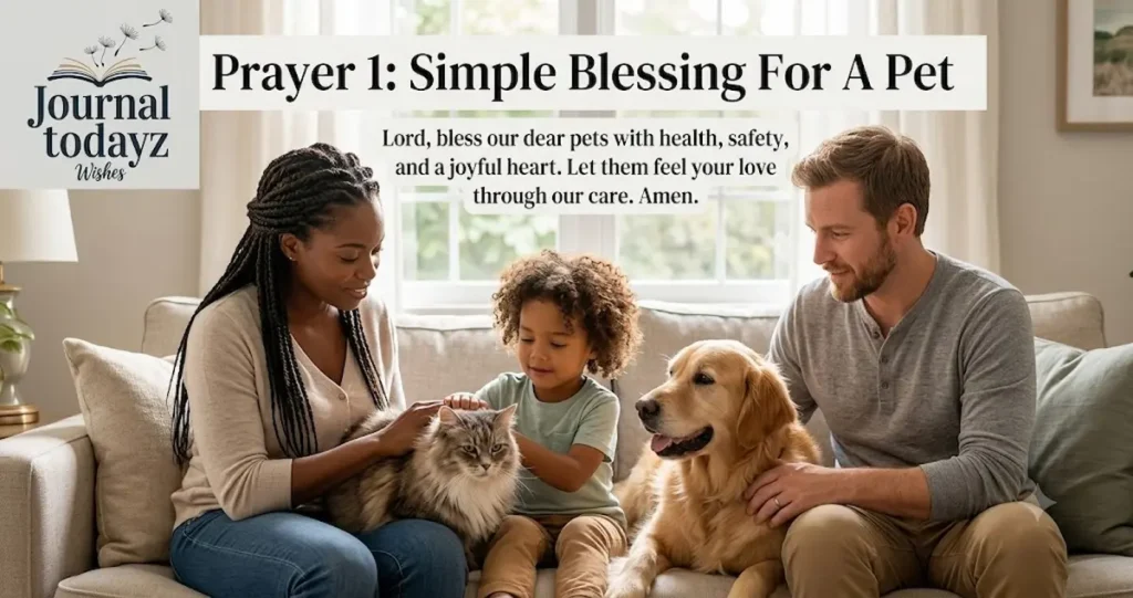 Prayer 1: Simple Blessing For A Pet