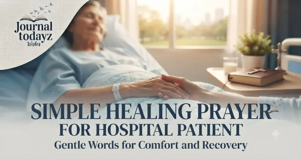 Prayer 1: Simple Healing Prayer For Hospital Patient
