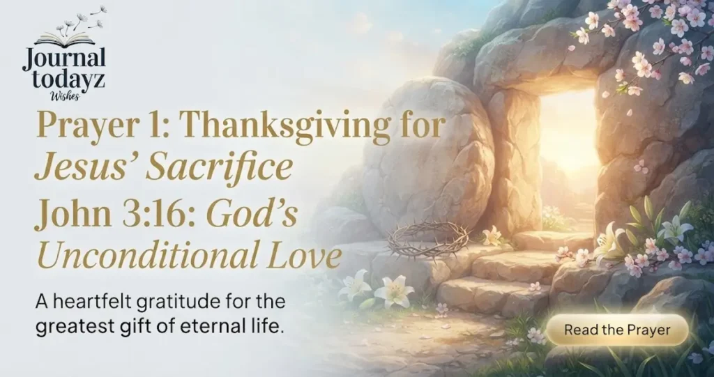 Prayer 1: Thanksgiving for Jesus' Sacrifice