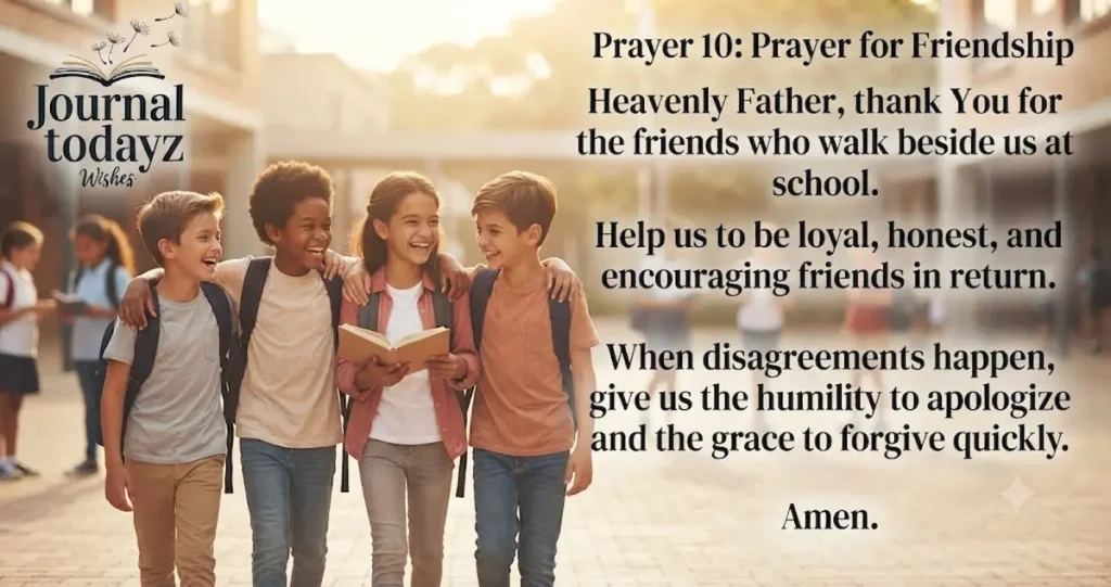 Prayer 10: Prayer for Friendship