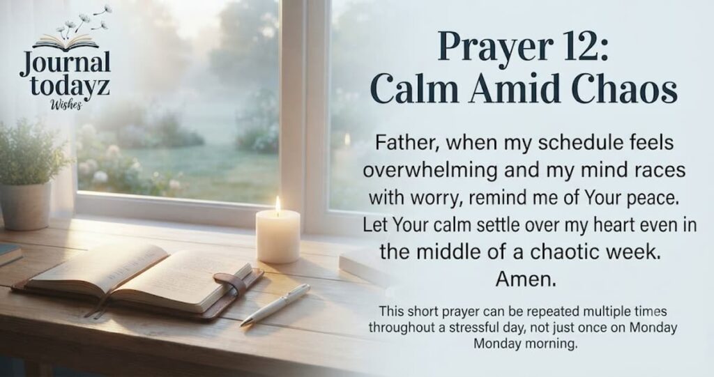 Prayer 12: Calm Amid Chaos