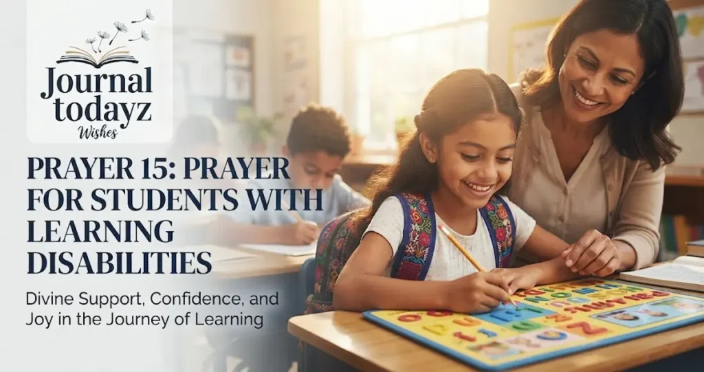 Prayer 15: Prayer for Students with Learning Disabilities