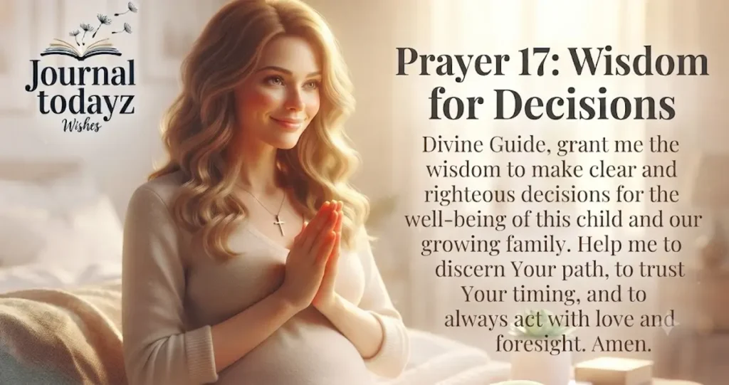 Prayer 17: Wisdom for Decisions