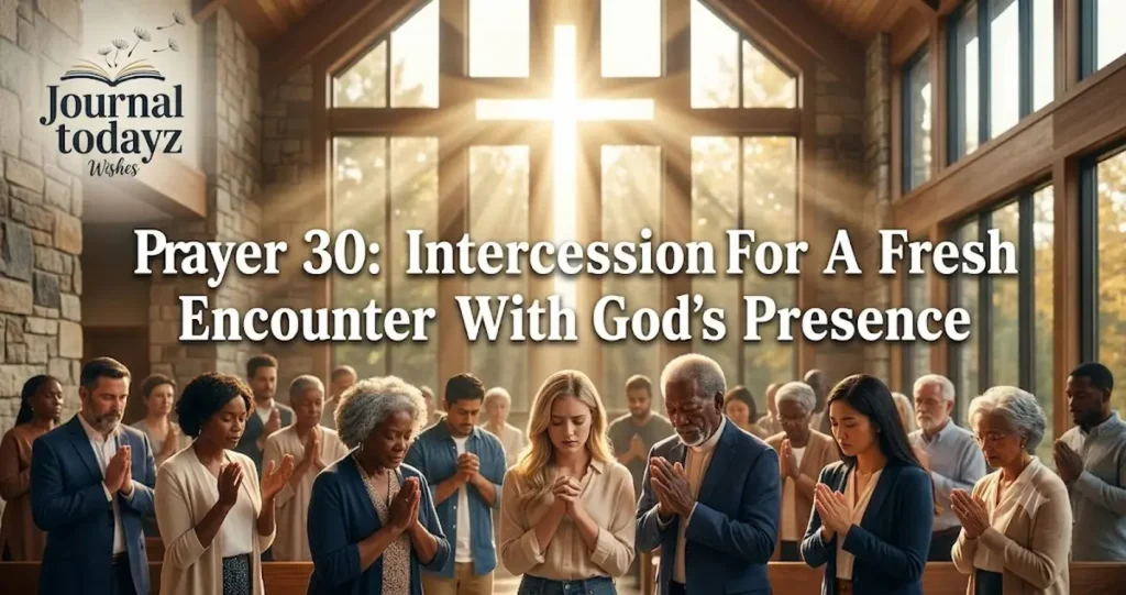 Prayer 30: Intercession For A Fresh Encounter With God's Presence