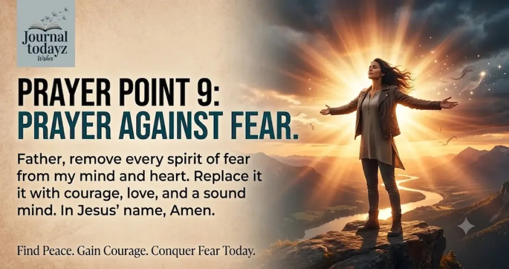 Prayer Point 9: Prayer Against Fear