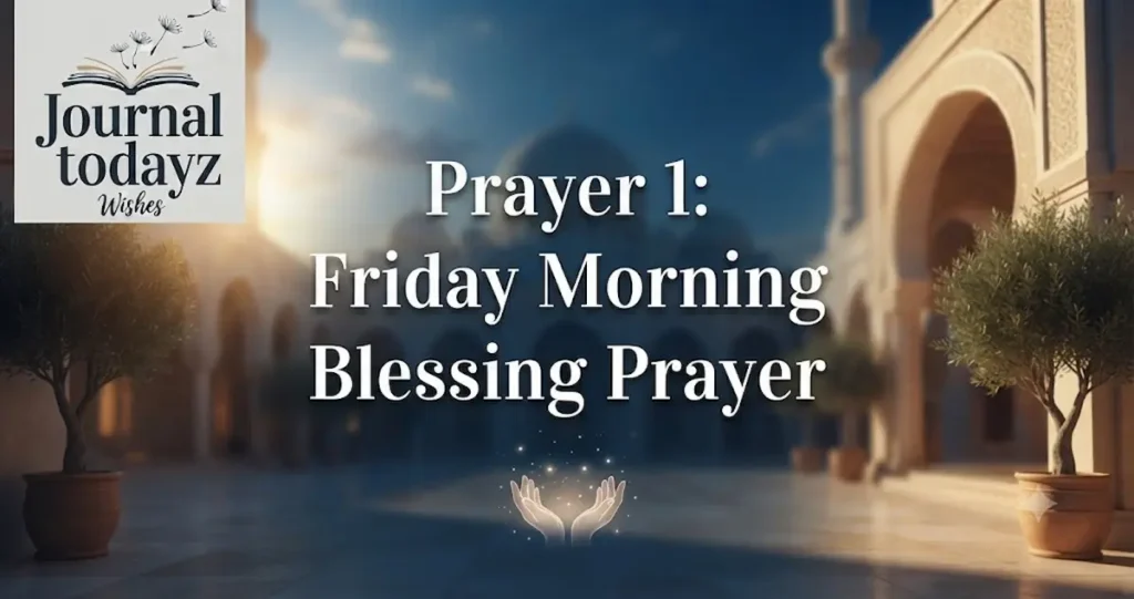 Prayer 1: Friday Morning Blessing Prayer