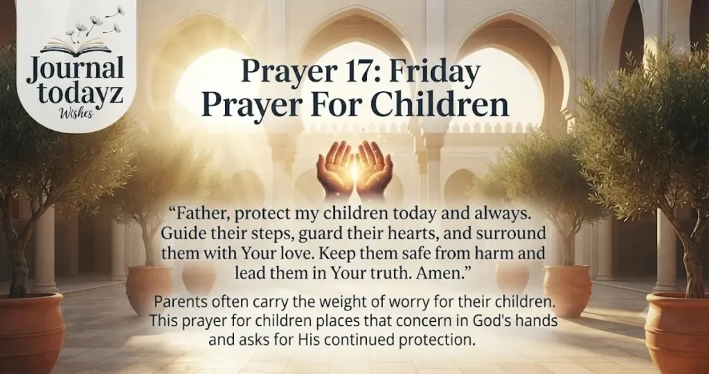 Prayer 17: Friday Prayer For Children