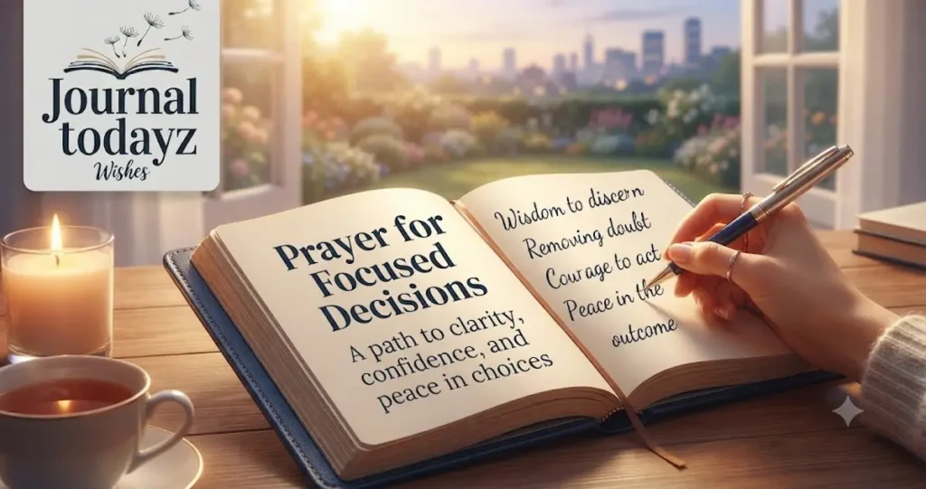 Prayer 22: Prayer for Focused Decisions