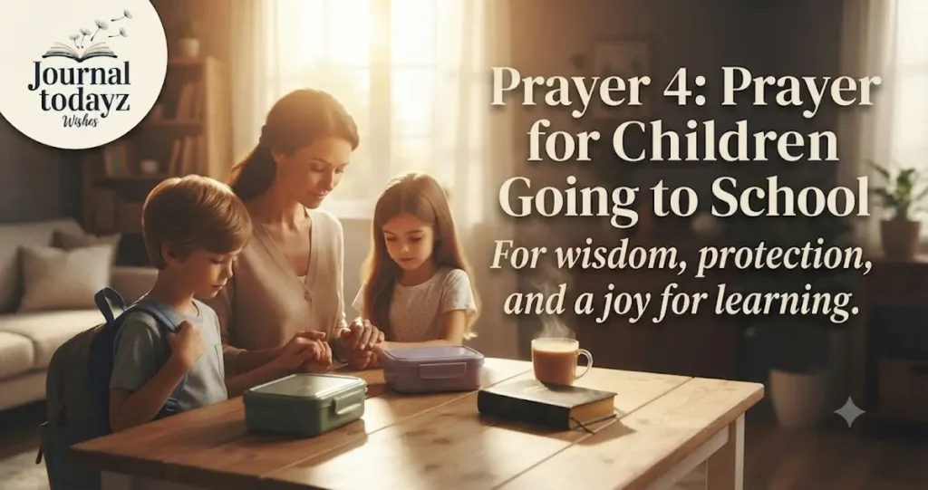 Prayer 4: Prayer for Children Going to School