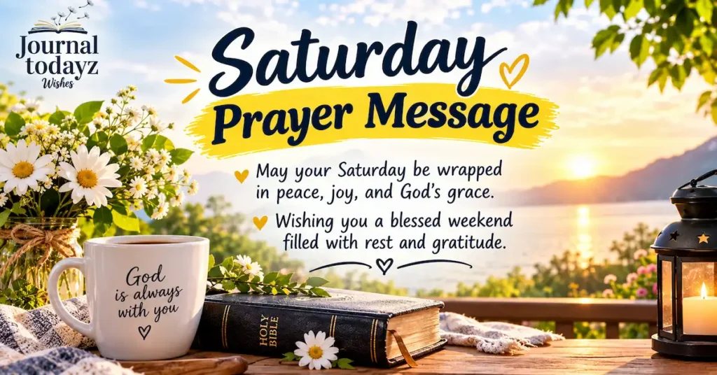 Saturday Prayer Message